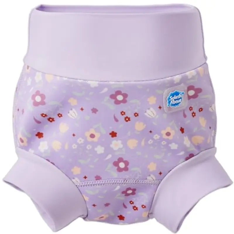 Splash About Happy Nappy Pannolino da nuoto, Lilac Spring, 3