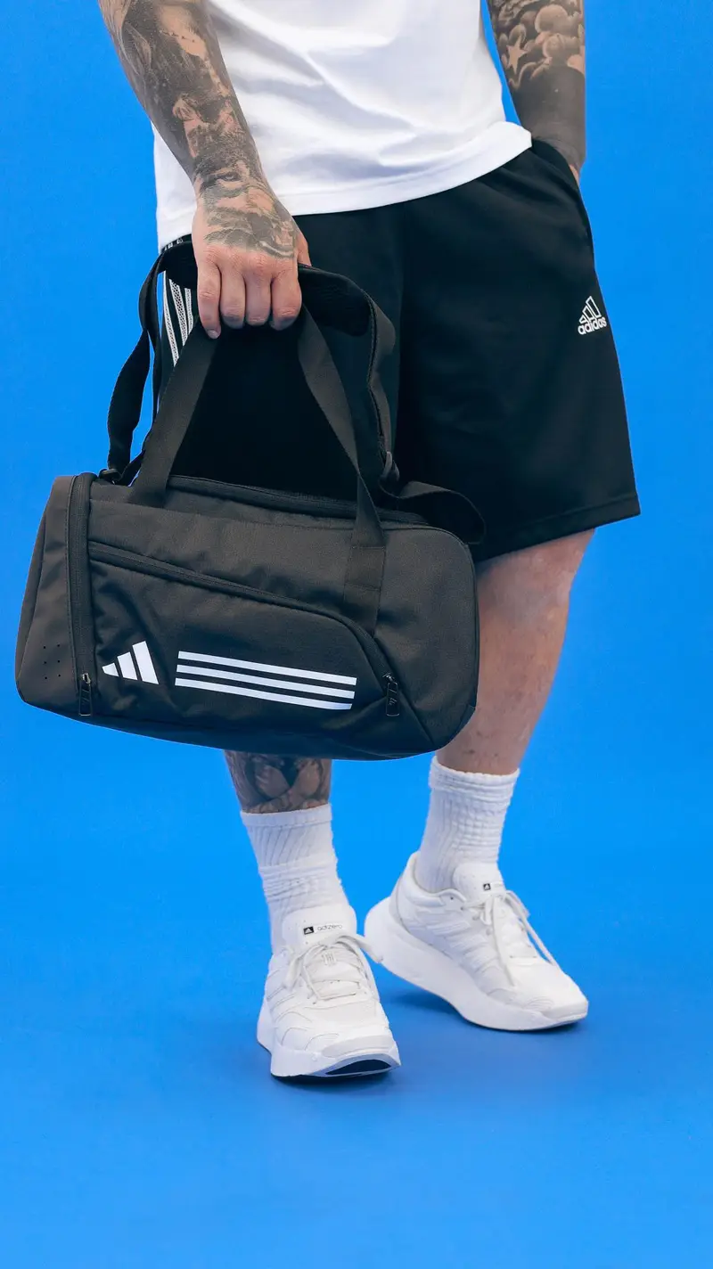 Sport bag Essentials 3-Stripes nero per uomo e donna miniatura 2