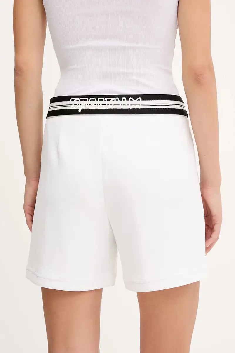 pantaloncini donna colore bianco con applicazione 650203 miniatura 3