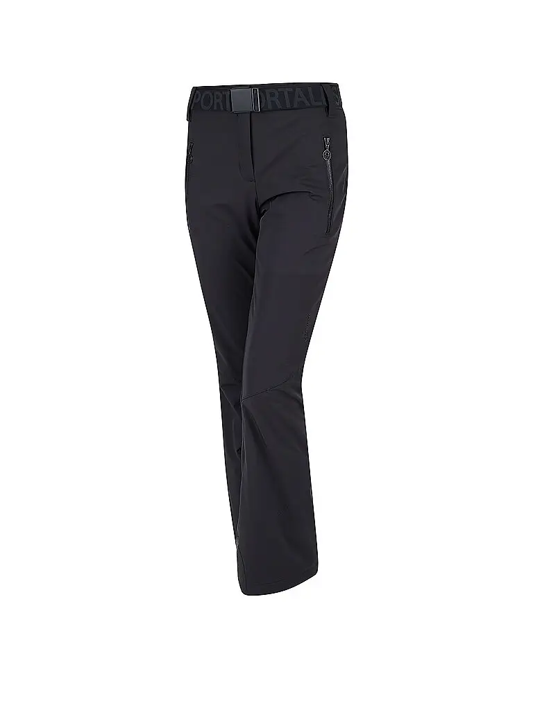 Pantaloni da sci da donna con silhouette lusinghiera nero | 34