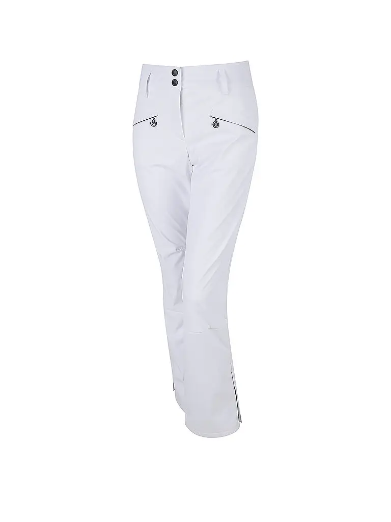 Pantaloni da sci imbottiti da donna bianco | 36
