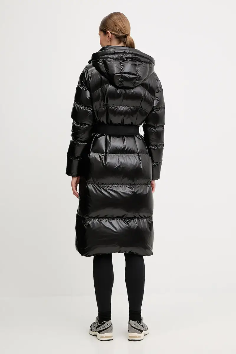 Sportalm Piumino lungo nero con finitura idrofobica miniatura 3