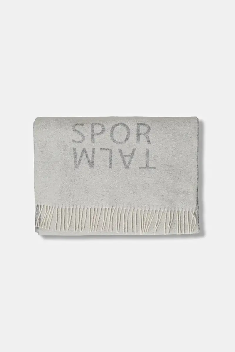 scialle con lana Yamala Beige miniatura 2