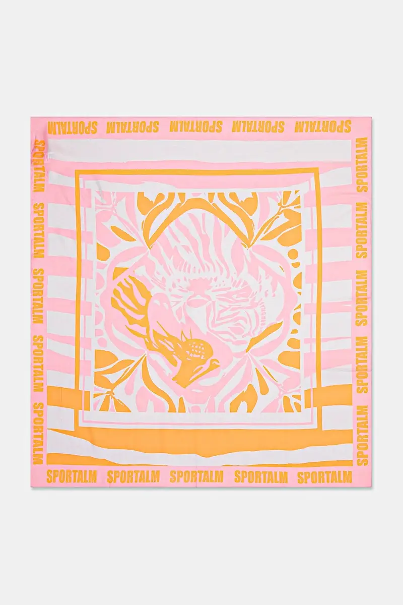 scialle in seta colore arancione 950092