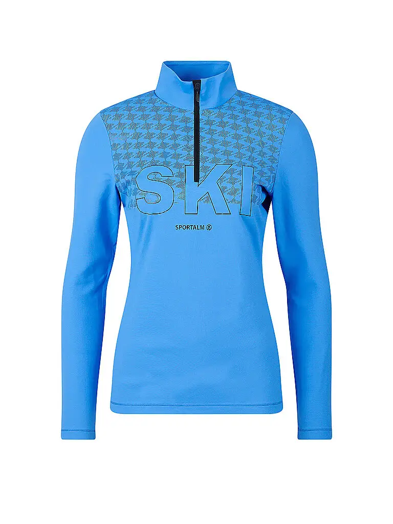 Zipshirt intimo da donna con stampa a lamina accattivante blu | 36