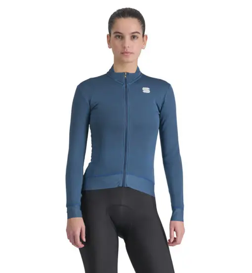 Monocrom Thermal W - maglia ciclismo manica lunga - donna Blue