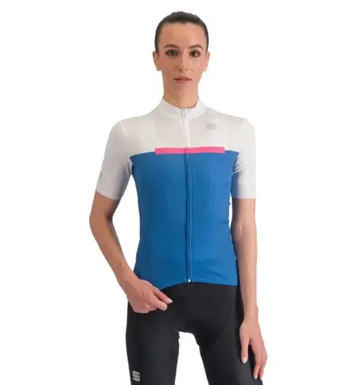 Pista W - maglia ciclismo - donna Blue