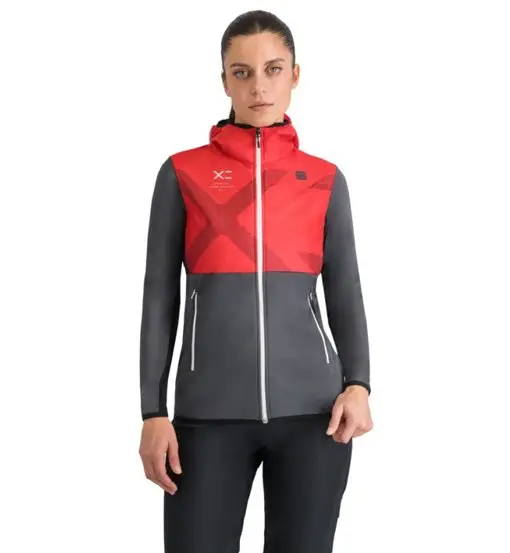 Rythmo W - giacca sci da fondo - donna Red