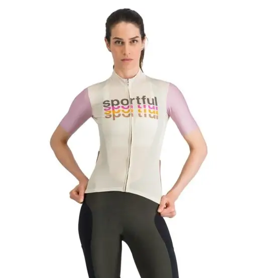 Supergiara 2 Logo W - maglia ciclismo - donna Dark White
