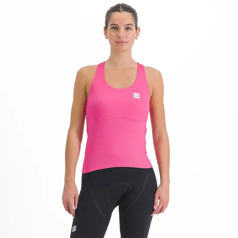 Top Ciclismo Donna Matchy Carmine Rose Donna XS