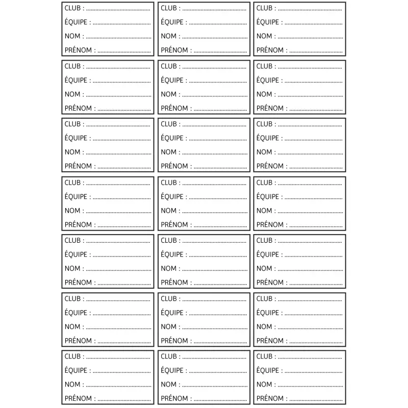 Etichette per bottiglie Sporti (x42)