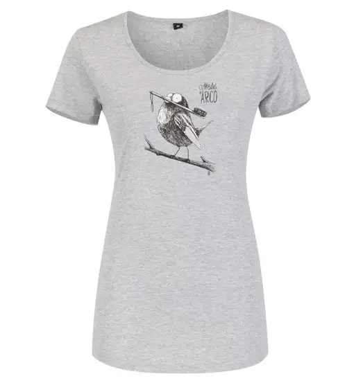 Climbing in Arco W - T-shirt - donna Grey