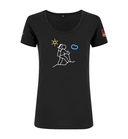 E5 - T-shirt - donna Black