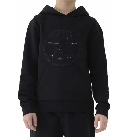 Felpa con cappuccio Jr - bambino Black