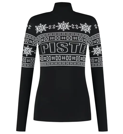 Giza Piste W - maglia collo alto - donna Black