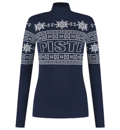 Giza Piste W - maglia collo alto - donna Blue