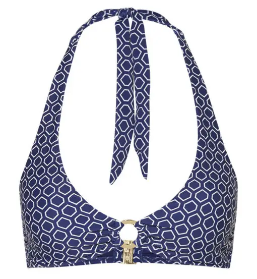 Neckholder Top Ring - reggiseno costume - donna Blue