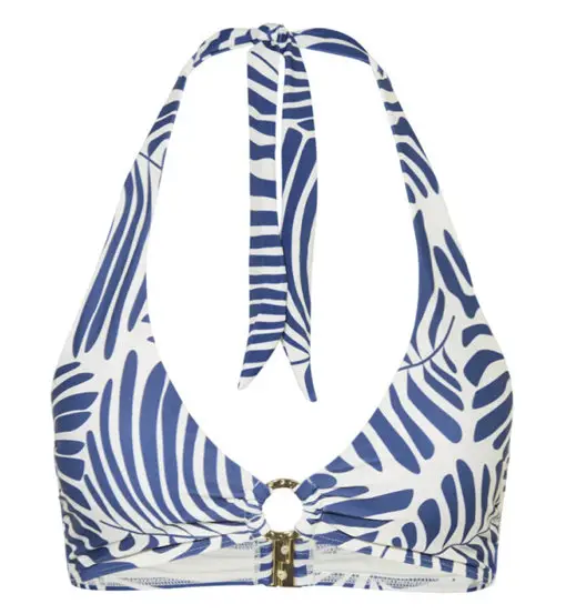 Neckholder Top Ring - reggiseno costume - donna Blue