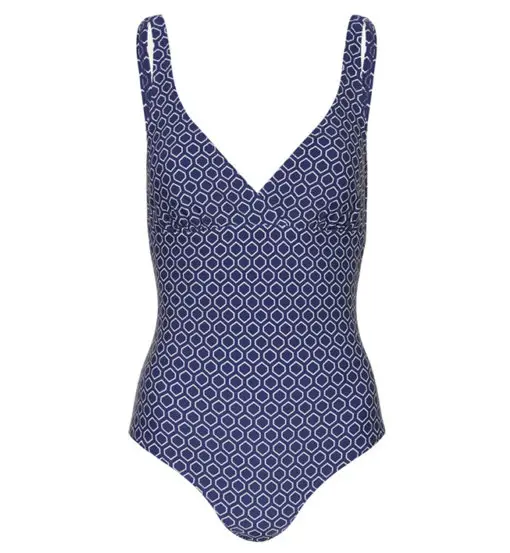 V-Neck Swimsuit - costume intero - donna Blue