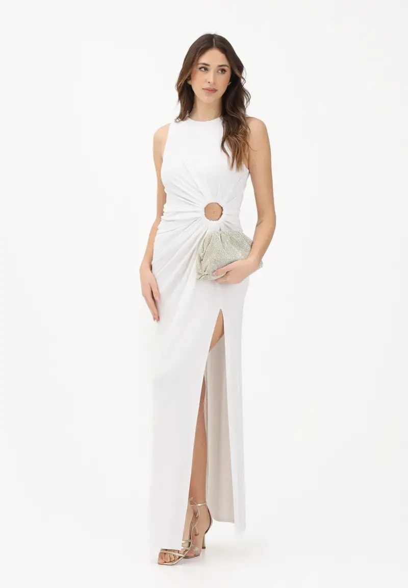 Abito lungo SPXSALETTA bianco da donna miniatura 2