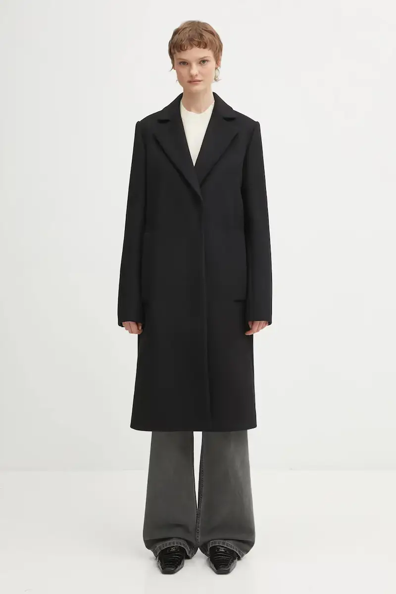 cappotto in lana ALA Nero