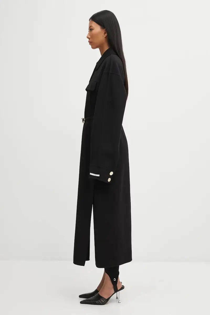 cappotto in lana OLIO colore nero 2522016021600 miniatura 2