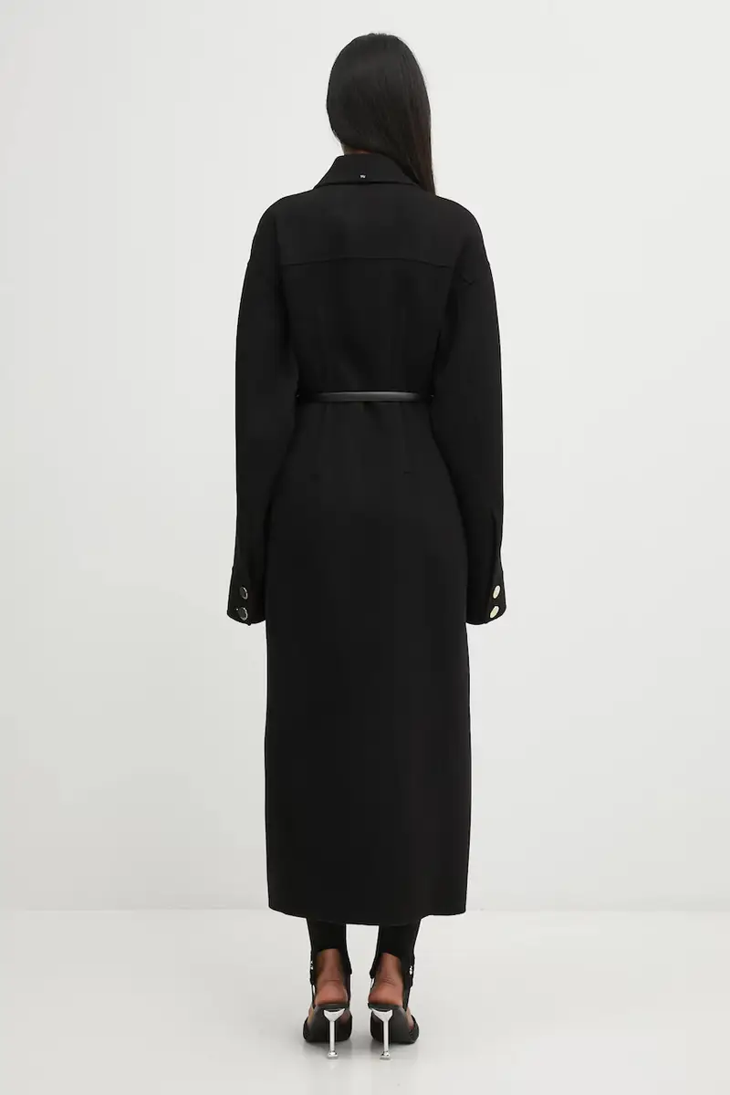 cappotto in lana OLIO colore nero 2522016021600 miniatura 3