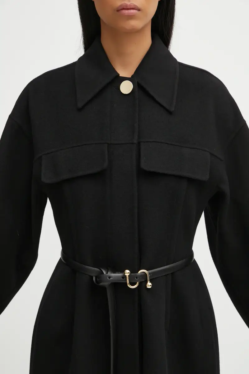 cappotto in lana OLIO colore nero 2522016021600 miniatura 4