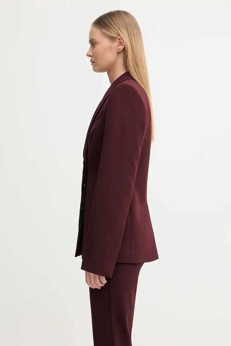 giacca con lana COCCO colore granata 2522046042600 miniatura 2