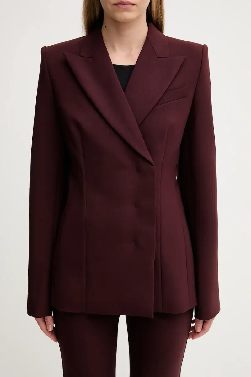 giacca con lana COCCO colore granata 2522046042600 miniatura 4