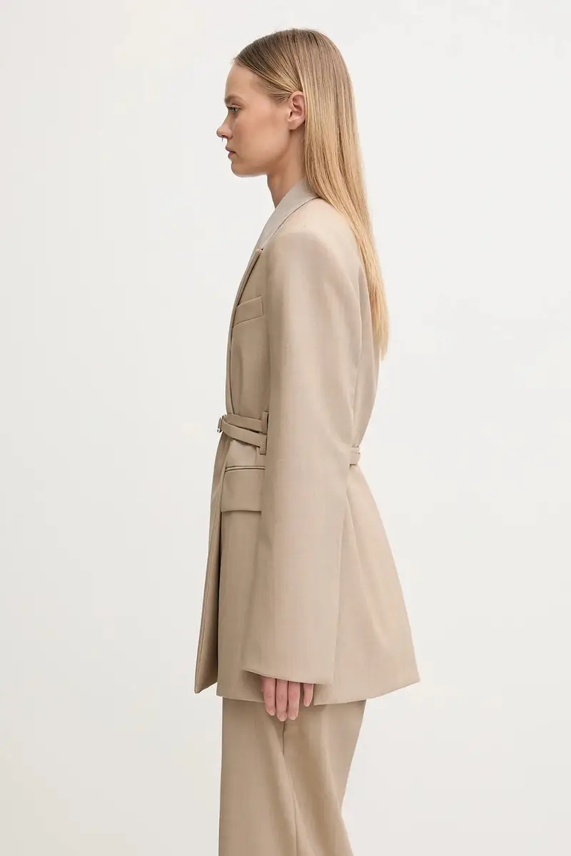 giacca in lana TUBINGA colore beige 2522046051600 miniatura 2