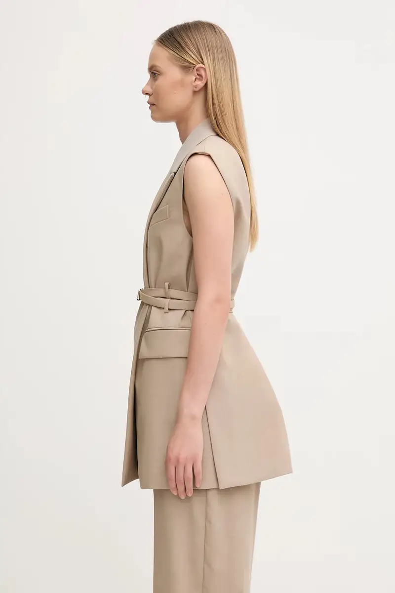 gilè in lana CIURMA colore beige 2522286011600 miniatura 2