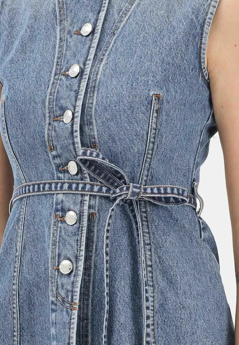 SPORTMAX Gilet Donna Denim 4180017 miniatura 3