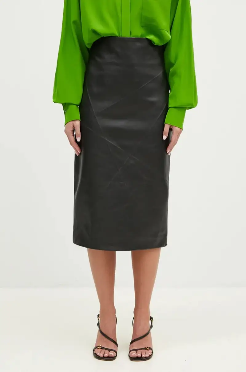 gonna in pelle Albio1234 colore nero 2422406033600