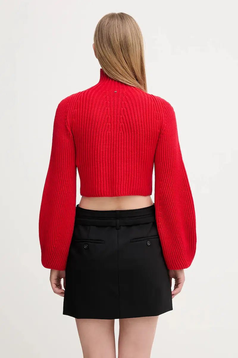 maglione in lana MARMO donna colore rosso 2522366092600 miniatura 3