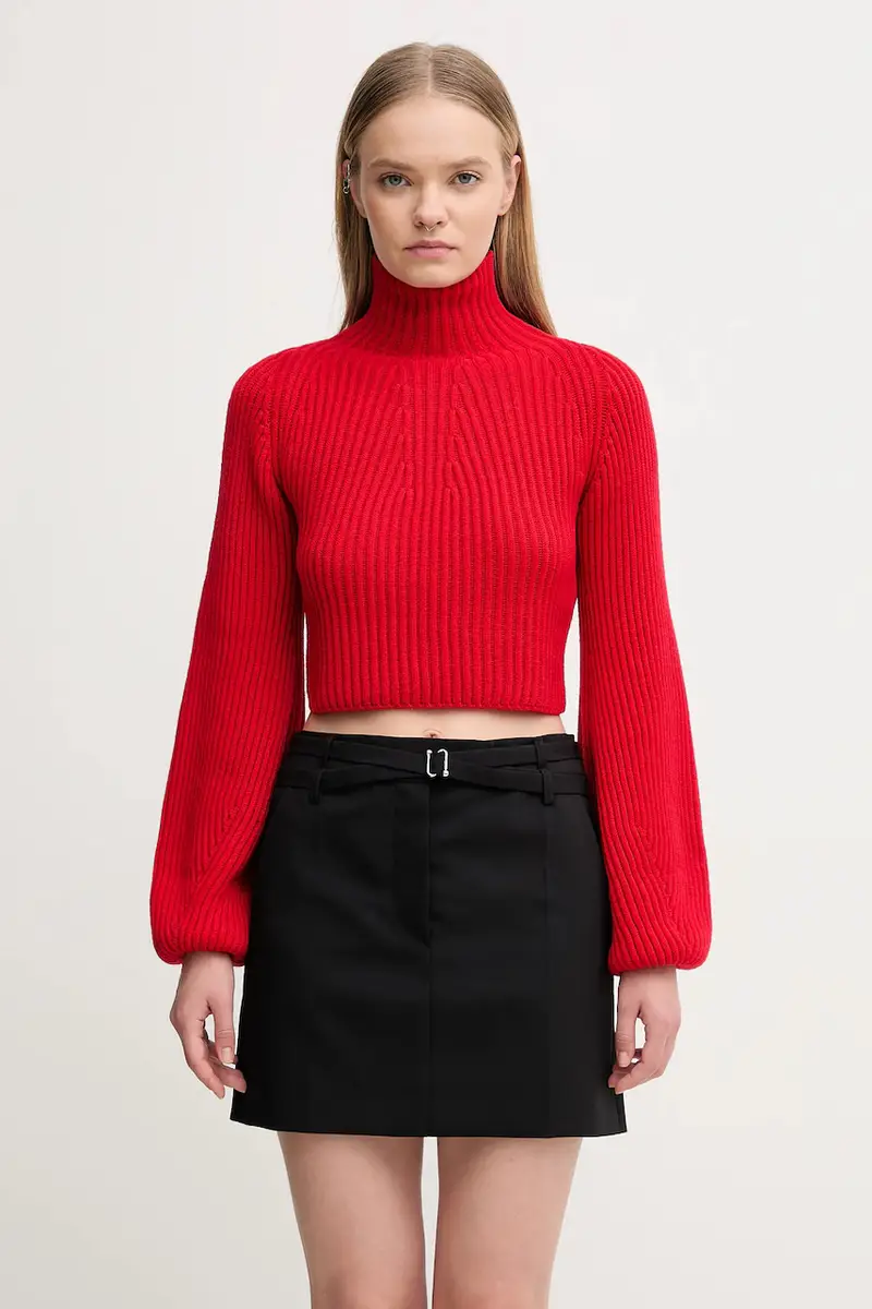 maglione in lana MARMO donna colore rosso 2522366092600