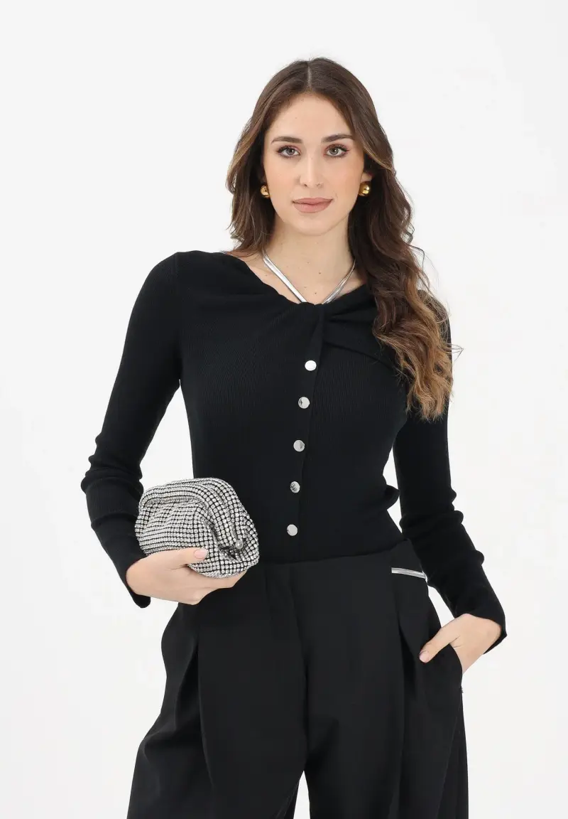 MAX MARA Maglioncino girocollo SPXTROFEO nero da donna miniatura 2