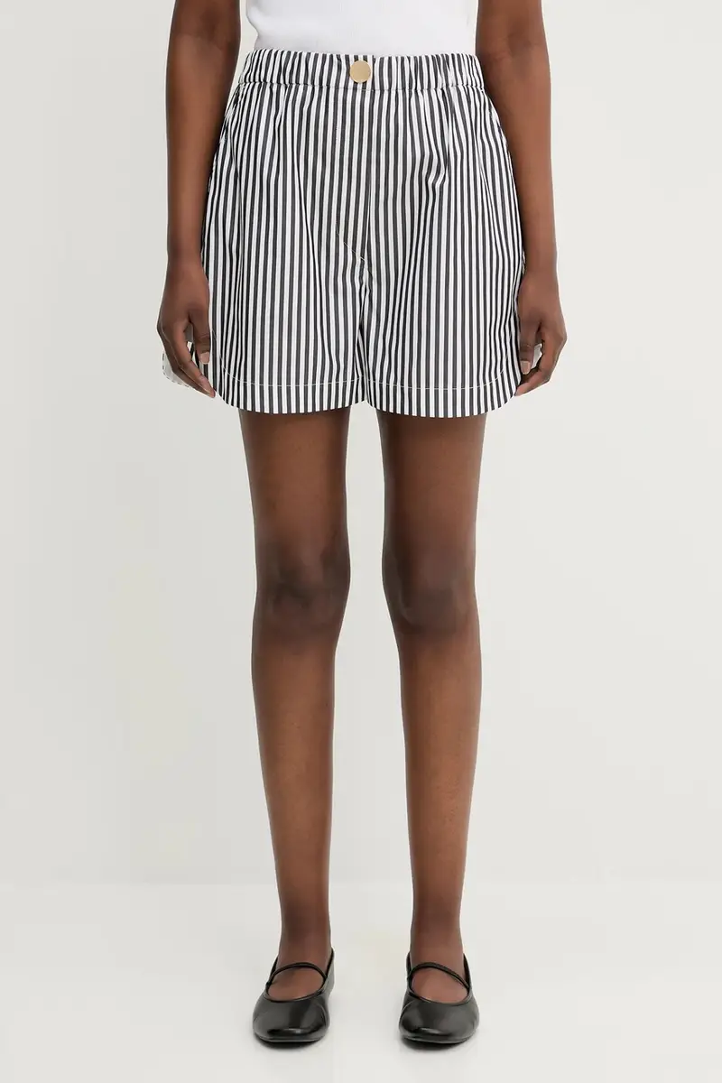 pantaloncini in cotone Muscari donna colore nero 2512141042600