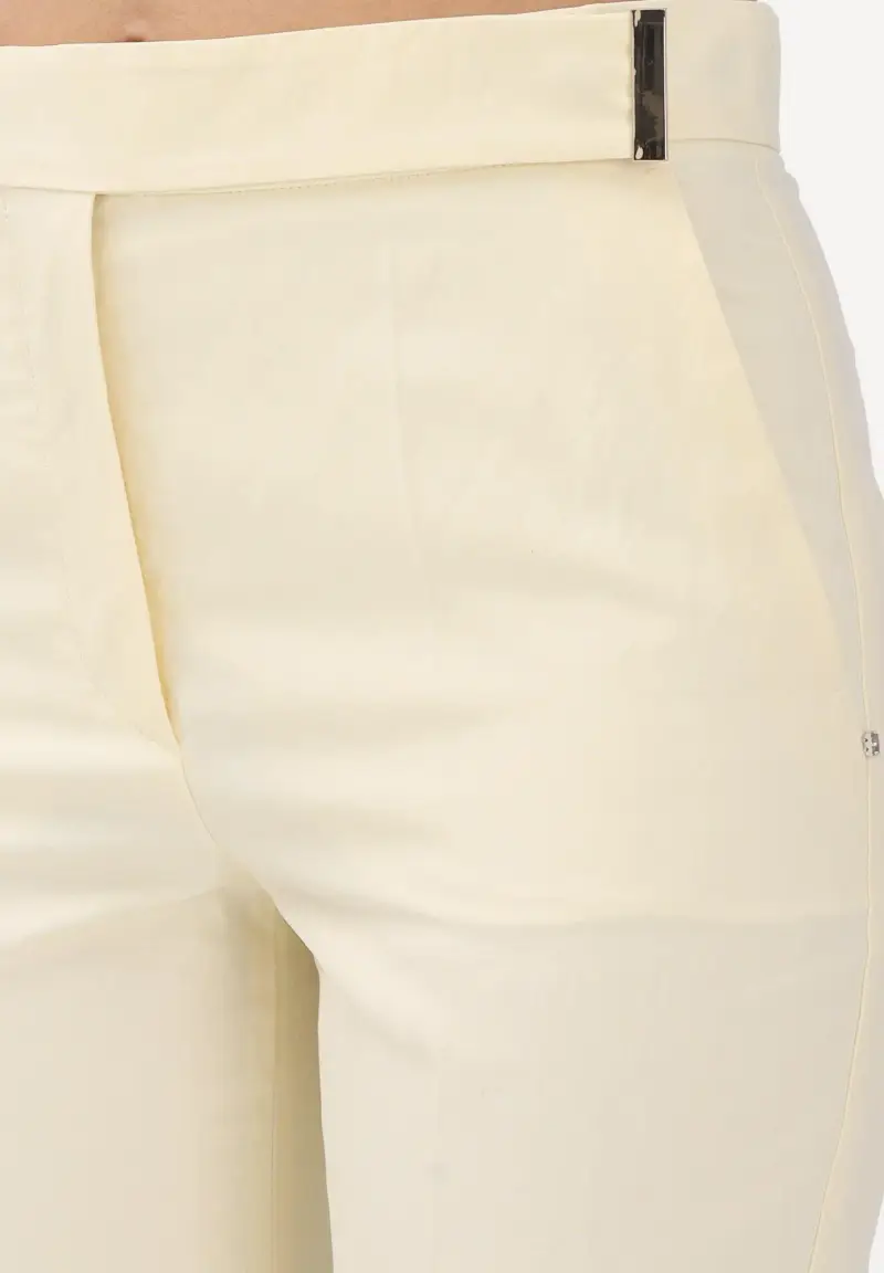 Pantalone elegante SPSPIACERE giallino da donna miniatura 3