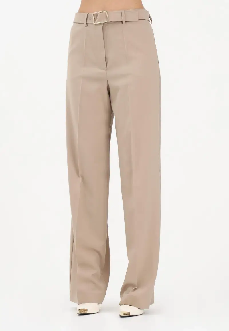 Pantalone elegante SPXABITURO beige da donna