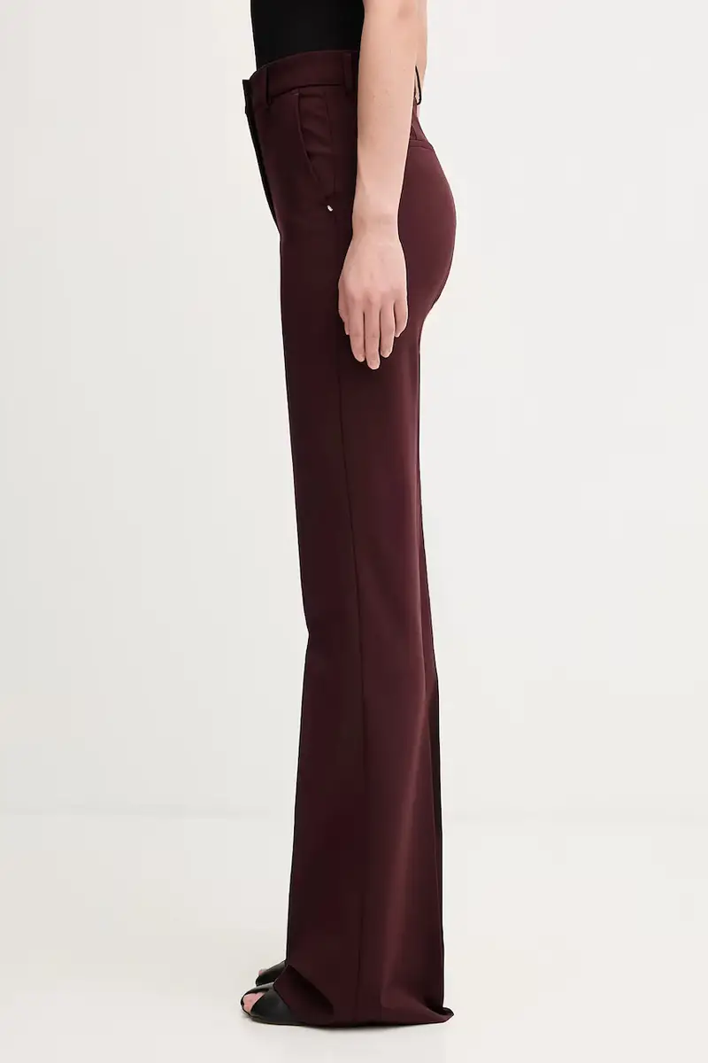 pantaloni con lana FEBE colore granata 2522136082600 miniatura 2