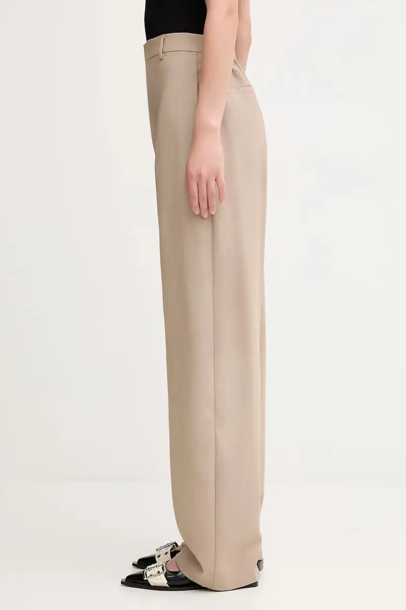 pantaloni con lana SALVO colore beige 2522136071600 miniatura 2