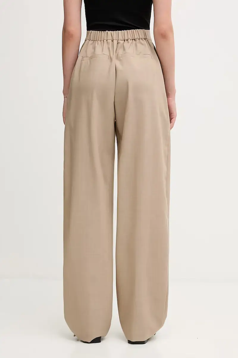 pantaloni con lana SALVO colore beige 2522136071600 miniatura 3