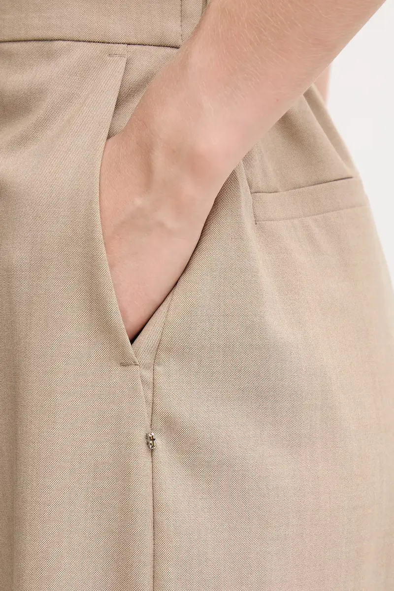 pantaloni con lana SALVO colore beige 2522136071600 miniatura 4