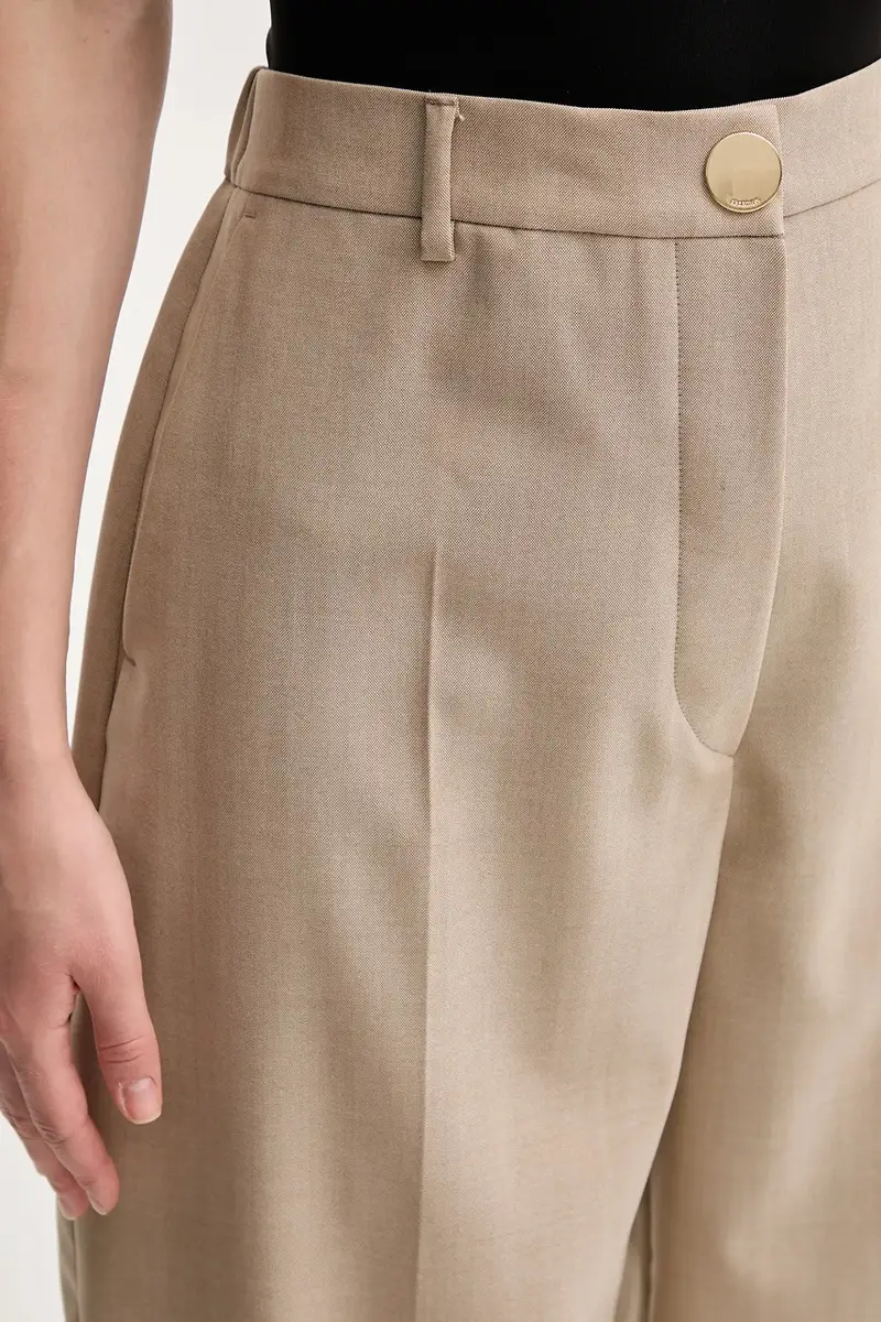 pantaloni con lana SALVO colore beige 2522136071600 miniatura 5