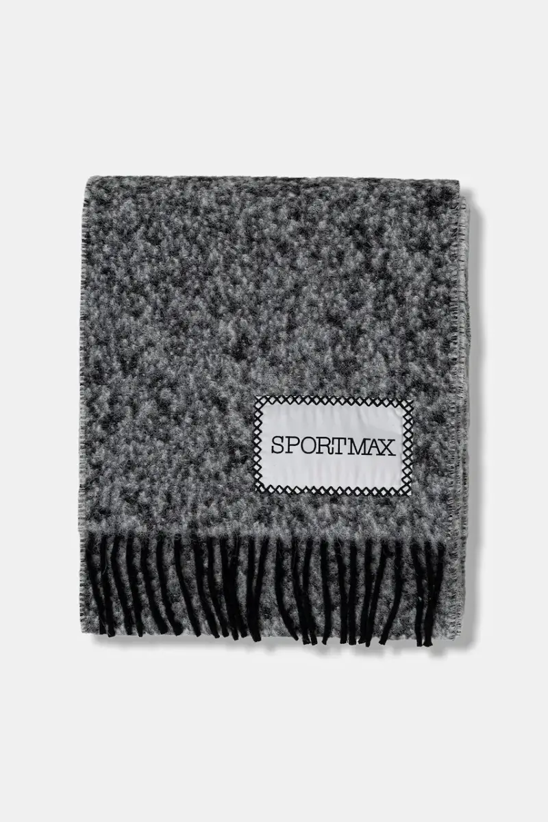 scialle con lana LIRICHE colore nero 2522546022600 miniatura 2