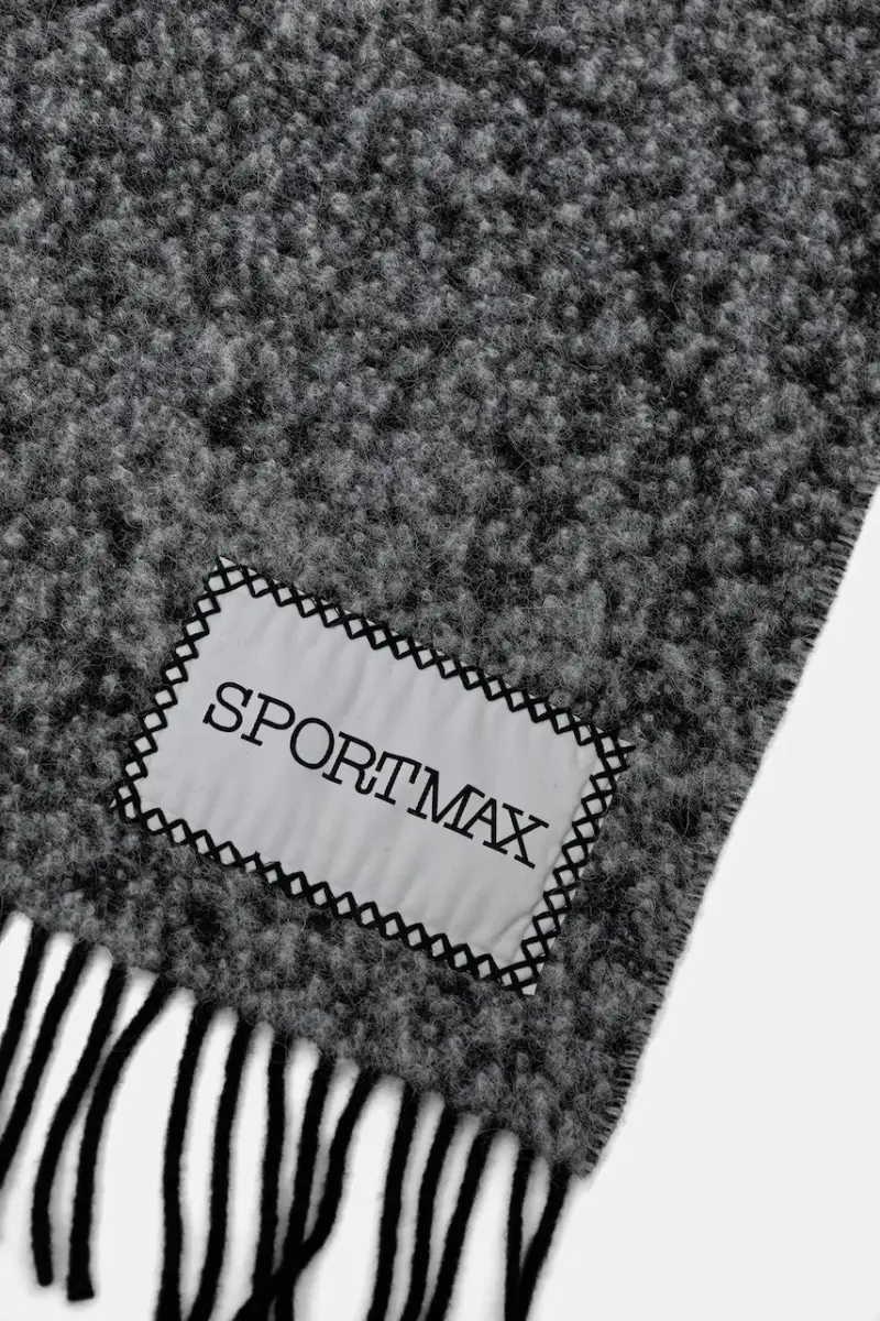 scialle con lana LIRICHE colore nero 2522546022600 miniatura 3