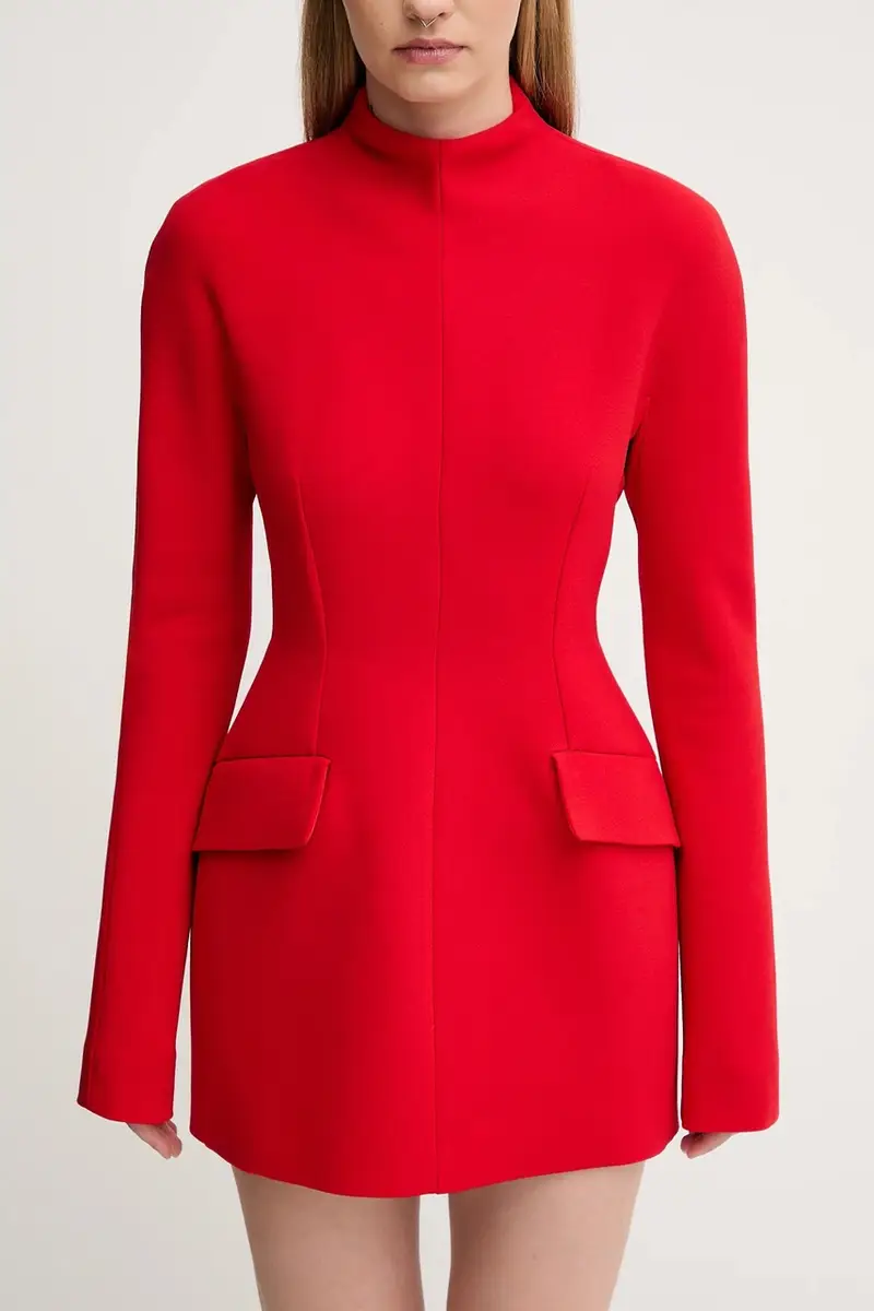 vestito con lana TEFRITE colore rosso 2522226014600 miniatura 4