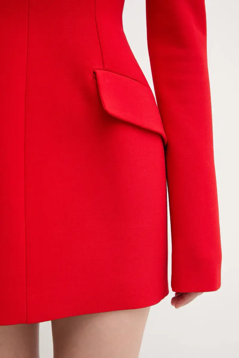 vestito con lana TEFRITE colore rosso 2522226014600 miniatura 5