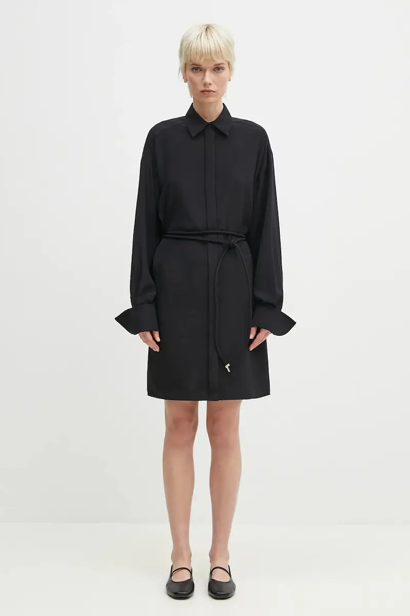 vestito in seta Eolie colore nero 2512221031600